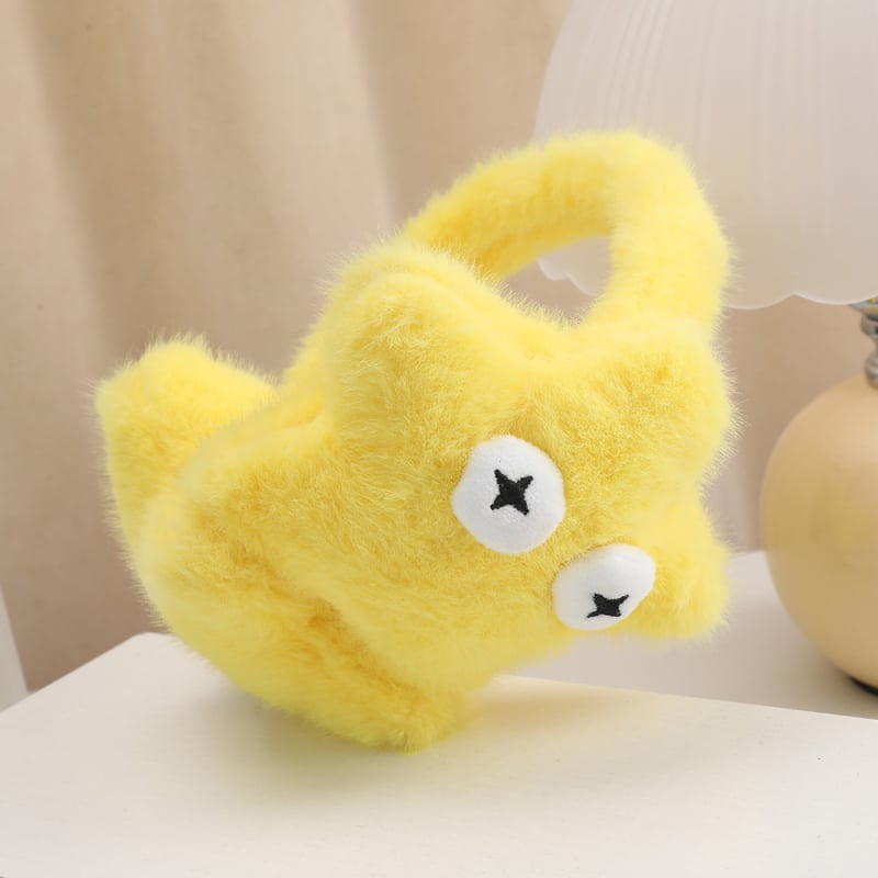 Γούνινα καλύμματα αυτιών, σχέδιο κινούμένου σχεδίου, ζεστά και ανθεκτικά στον άνεμο, για εξωτερικούς χώρους, χειμώνας–άνοιξη–φθινόπωρο