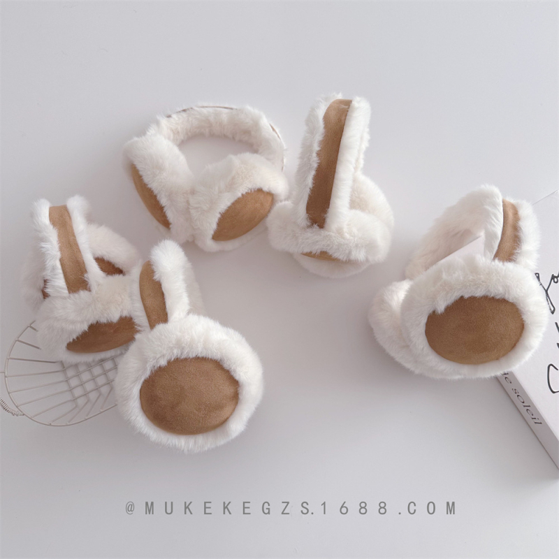 Παιδικά χειμερινά καλύμματα για τα αυτιά – ακρυλικό/τεχνητή μαλλί, κορεατικό στυλ, μονόχρωμα, unisex