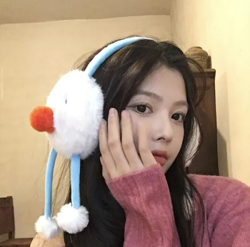 Încălzitoare pentru urechi din pluș, pentru femei adulte, iarnă, model drăguț de desene animate