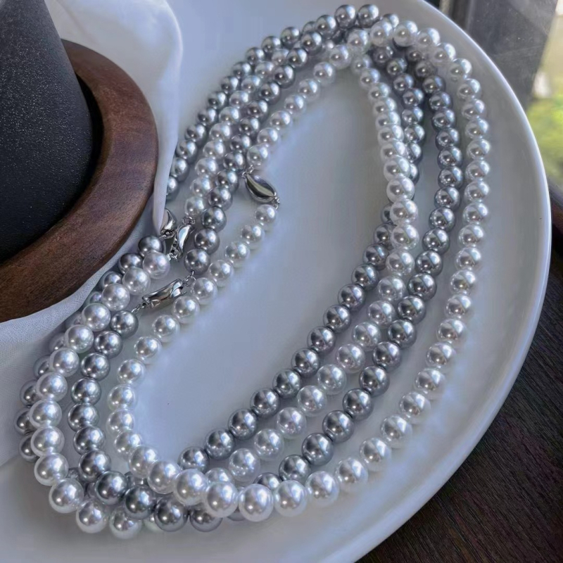 S925 sterling srebro ingot kopča s bisernim zatvaračem – jednostavan DIY komad nakita za ogrlicu
