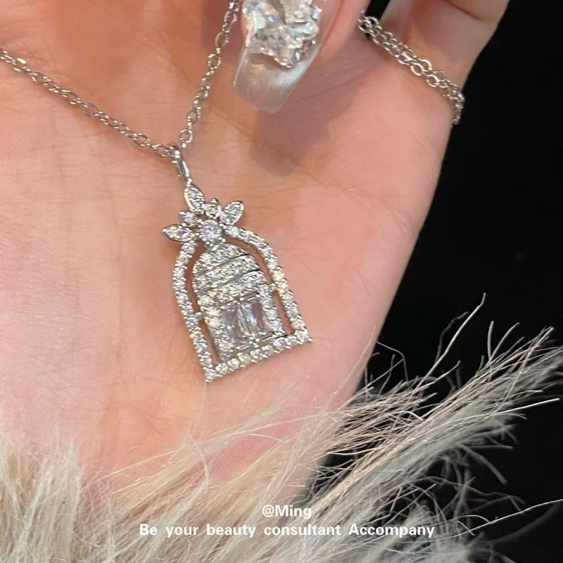 Colier din cupru cu pandant din cupru, formă geometrică, lanț în formă de O, placat electroforetic, unisex, lux ușor