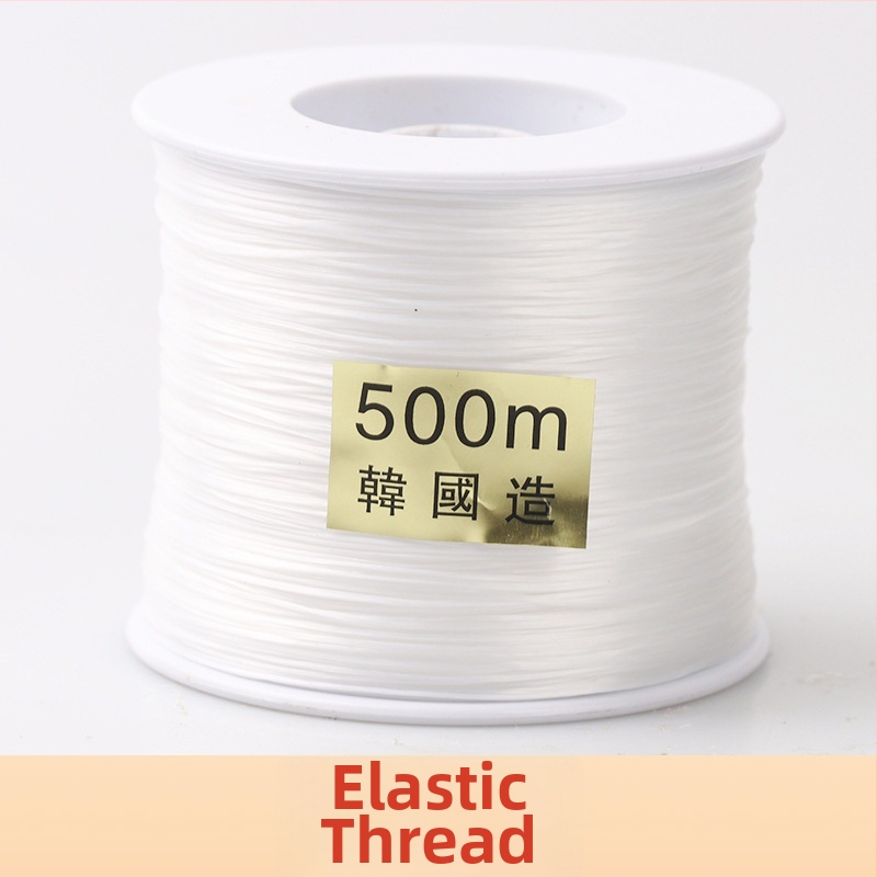 Elastinė karoliukų siūlo apyrankė, 925 sidabro tyrumas