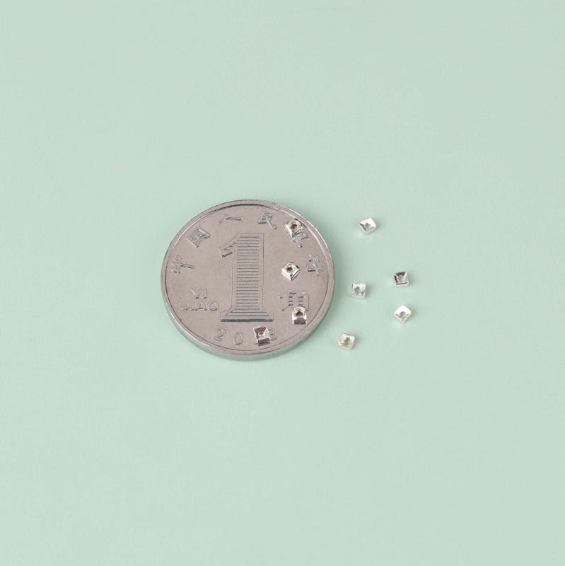 DIY ékszerkészítés kiegészítők – ezüst, gyöngyházfényes felület, 99% tisztaság, Shengfeng, 2025 tavasz