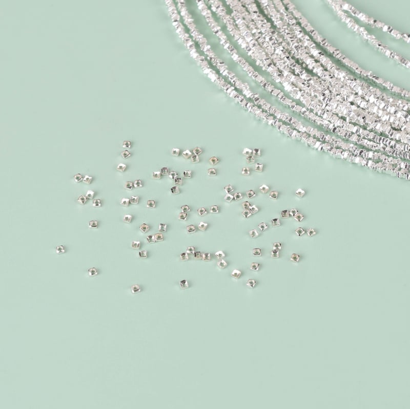 DIY ékszerkészítés kiegészítők – ezüst, gyöngyházfényes felület, 99% tisztaság, Shengfeng, 2025 tavasz