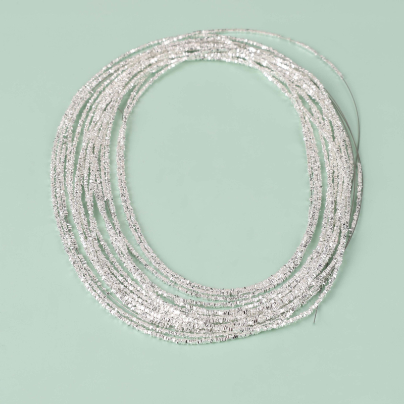 DIY ékszerkészítés kiegészítők – ezüst, gyöngyházfényes felület, 99% tisztaság, Shengfeng, 2025 tavasz