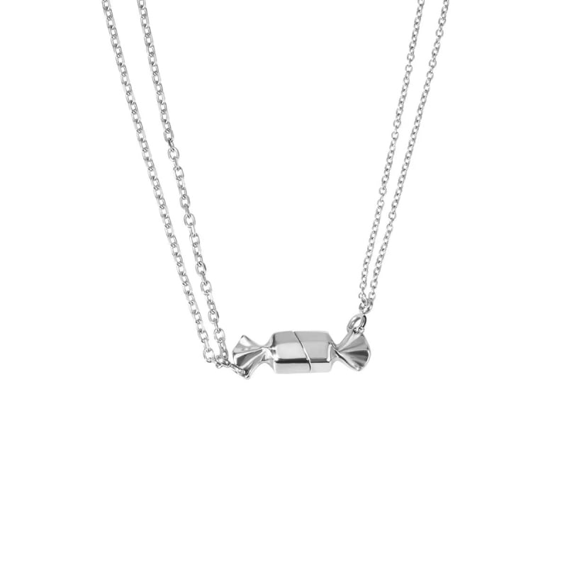 Colier din cupru, lanț încrucișat, pandantiv din cupru, design unisex, motive inimă și geometrice