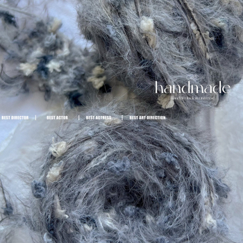 Σετ πλεξίματος με μαλλί, χειροποίητη ανάμεικτη κλωστή, βελόνες πλέξης και βελονάκι, φουλάρι και πουλόβερ