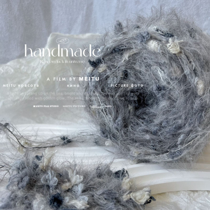 Σετ πλεξίματος με μαλλί, χειροποίητη ανάμεικτη κλωστή, βελόνες πλέξης και βελονάκι, φουλάρι και πουλόβερ