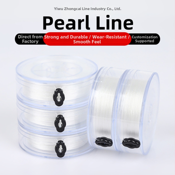 Poliesterska žica za izradu nakita, ručno pletena, prozirna kutija, linija za navlačenje perli, prirodni stil, zima 2024