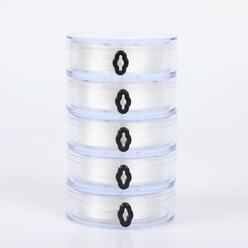 Poliesterska žica za izradu nakita, ručno pletena, prozirna kutija, linija za navlačenje perli, prirodni stil, zima 2024