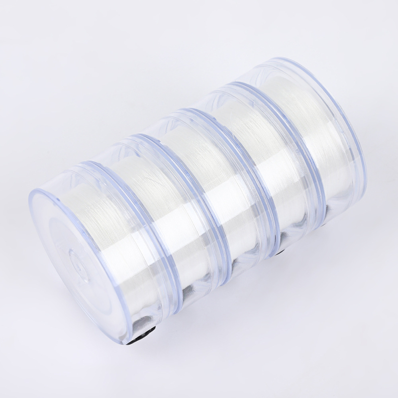 Poliesterska žica za izradu nakita, ručno pletena, prozirna kutija, linija za navlačenje perli, prirodni stil, zima 2024