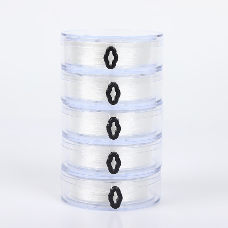 Poliesterska žica za izradu nakita, ručno pletena, prozirna kutija, linija za navlačenje perli, prirodni stil, zima 2024