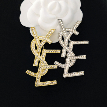 Unisex broš s kristalnim slovima – legura, za odjeću i torbe, dijamantni sjaj