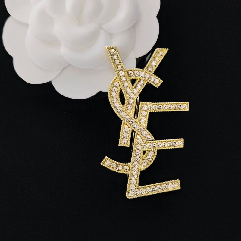 Unisex broš s kristalnim slovima – legura, za odjeću i torbe, dijamantni sjaj