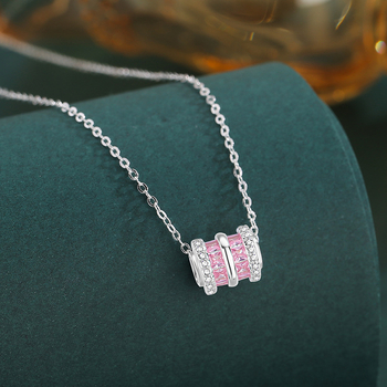 Chuyi srebrna ogrlica DXL124, križni lanac, 99% čistoće srebra, elektroplating, geometrijski stil mode