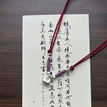 Duplo ogrlica od legure s elektroplatiranim privjeskom, obični lanac, sladak stil, težina 0.1