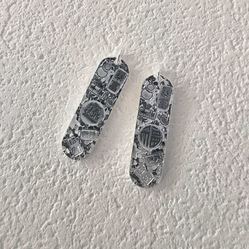 Colier din argint 999, formă geometrică, lanț CHOPARD, pandantiv din argint, stil lux ușor