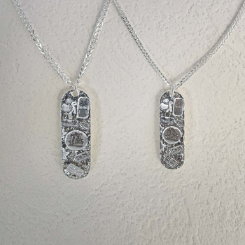 Colier din argint 999, formă geometrică, lanț CHOPARD, pandantiv din argint, stil lux ușor