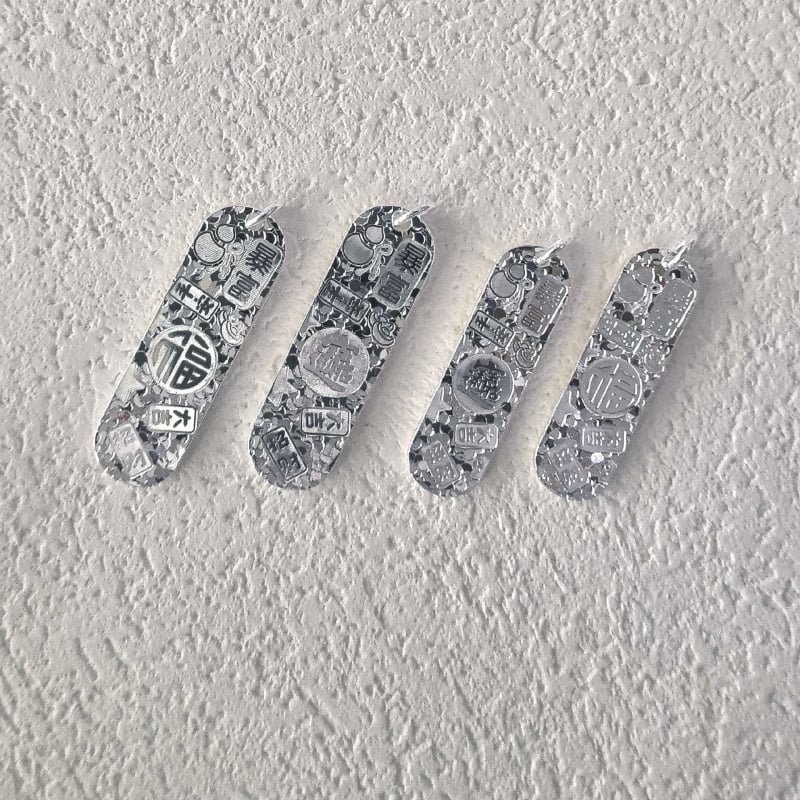 Colier din argint 999, formă geometrică, lanț CHOPARD, pandantiv din argint, stil lux ușor