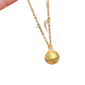 Ogrlica s božićnim drvetom, zvjezdicom i snježnim zvončićem | Materijal: ekološki prihvatljiva bakar, Premaz: elektropliranje, Privjesak: legura, Lanaс: običan lanac, Za žene