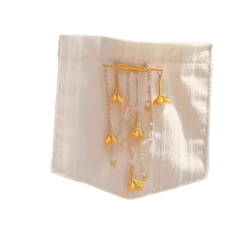 Brosa Osmanthus s bojтом, legura, elektroplating, cvjetni motiv, elegantan stil