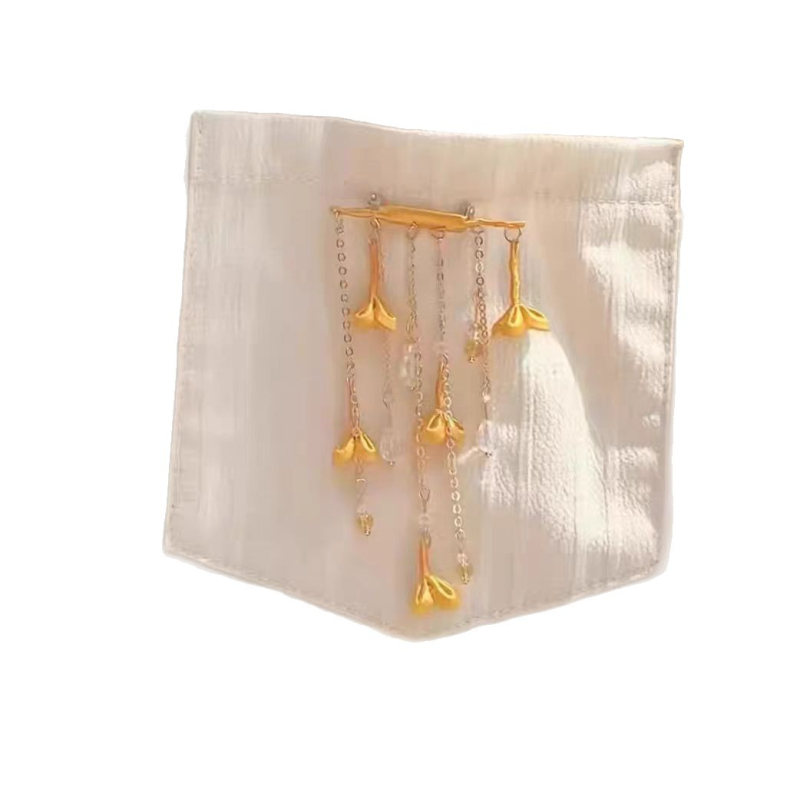 Brosa Osmanthus s bojтом, legura, elektroplating, cvjetni motiv, elegantan stil