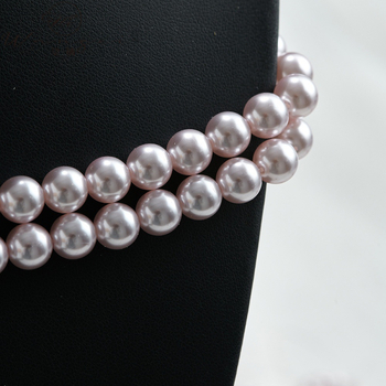 Shijia perle 3-12 mm svijetlo ružičaste okrugle perle, labave perle, poluproizvodi za DIY nakit
