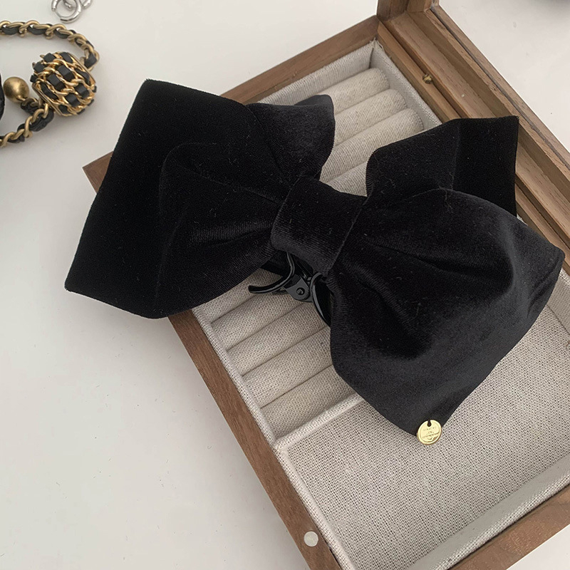 Akrilból készült masnis hajcsat, vintage stílus, kézi megmunkálás, rögzítő fogazat