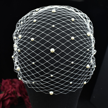 Fejdísz - kézzel készített hálózatos fejfedő kristályokkal és gyémántokkal