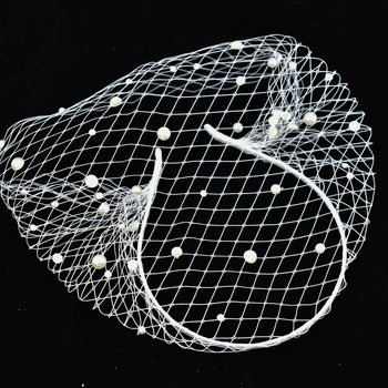 Fejdísz - kézzel készített hálózatos fejfedő kristályokkal és gyémántokkal