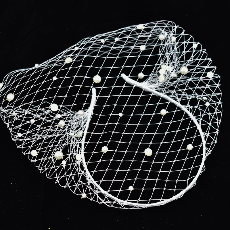 Fejdísz - kézzel készített hálózatos fejfedő kristályokkal és gyémántokkal