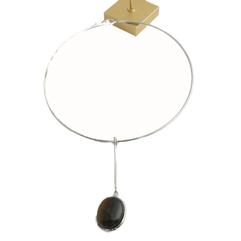 Colier cu guler – formă picătură, din aliaj, lanț clavicular, vară 2024, stil chinez nou