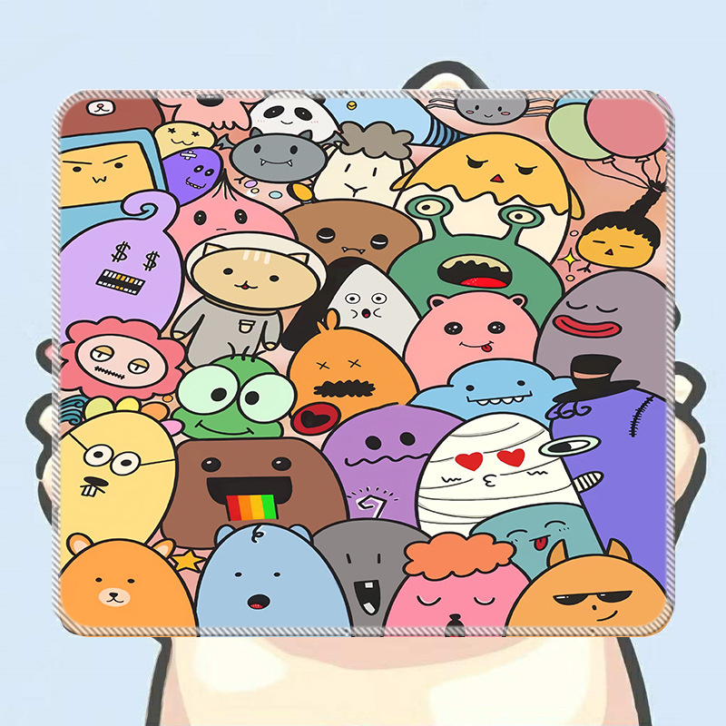 Malá podložka pod myš z prírodnej gumy, protišmyková, potlač transferom, možnosť prispôsobenia