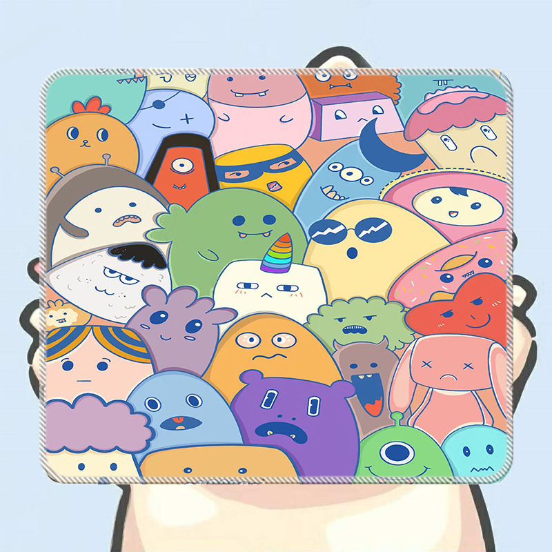 Malá podložka pod myš z prírodnej gumy, protišmyková, potlač transferom, možnosť prispôsobenia