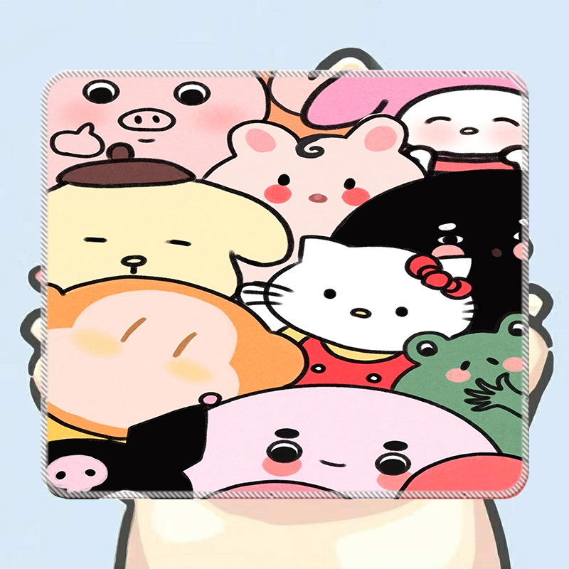 Malá podložka pod myš z prírodnej gumy, protišmyková, potlač transferom, možnosť prispôsobenia