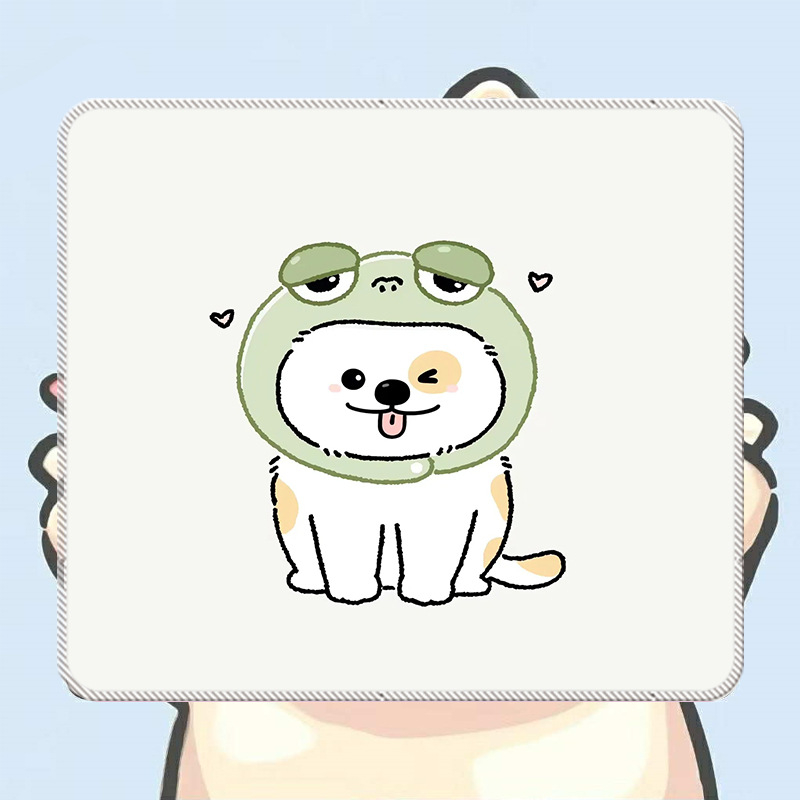 Malá podložka pod myš z prírodnej gumy, protišmyková, potlač transferom, možnosť prispôsobenia