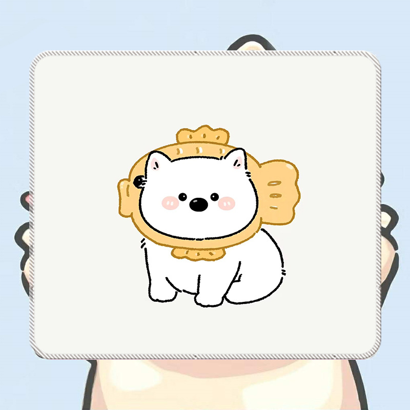 Malá podložka pod myš z prírodnej gumy, protišmyková, potlač transferom, možnosť prispôsobenia