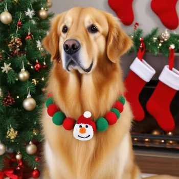 Macska- és kutyapóplüss gömbnyakörv - Monokróm minta, plüss anyag, univerzális használat, ünnepek: esküvő, Valentin-nap, Tavaszi Fesztivál, Holdünnep, Karnevál, egyéb ünnepek