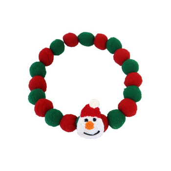 Macska- és kutyapóplüss gömbnyakörv - Monokróm minta, plüss anyag, univerzális használat, ünnepek: esküvő, Valentin-nap, Tavaszi Fesztivál, Holdünnep, Karnevál, egyéb ünnepek