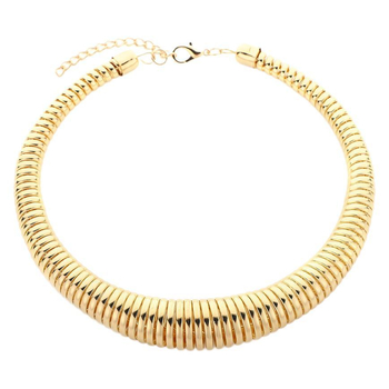 Colier metalic tip guler, mărka Chu shang, stil personal, greutate 130 g, lansare toamnă 2024