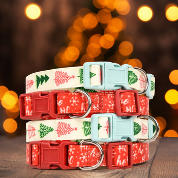 Macska- és kutyanyakörv — graffiti minta, poliészter, MIDEPET, karácsonyi kiadás