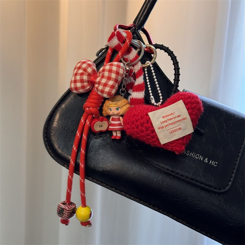 Accesorii DIY pentru bijuterii – Pandantiv Bodhi cu cap de pâine, Fata desenată cu inimă, Stil coreean