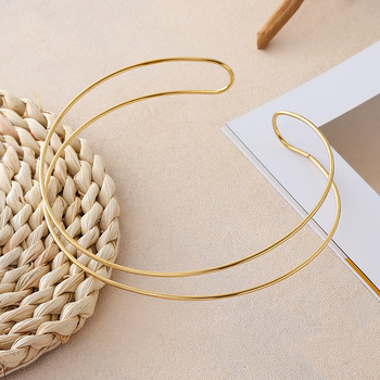 Golier z titánovej ocele, U-tvar dizajn, unisex, hmotnosť 20,9 g