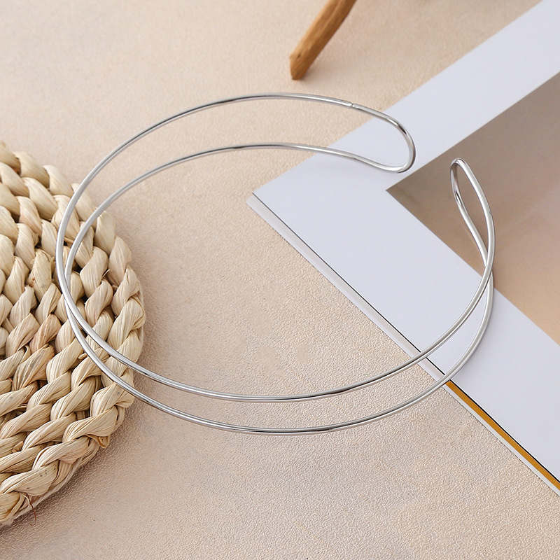 Golier z titánovej ocele, U-tvar dizajn, unisex, hmotnosť 20,9 g