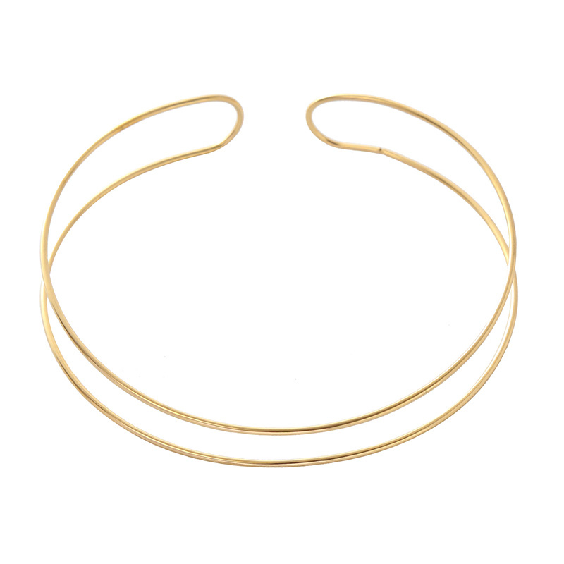 Golier z titánovej ocele, U-tvar dizajn, unisex, hmotnosť 20,9 g