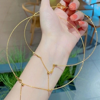 Colier clavicular Jinqi din cupru, design Bow-Tie, lanț cu cruce, iarnă 2025