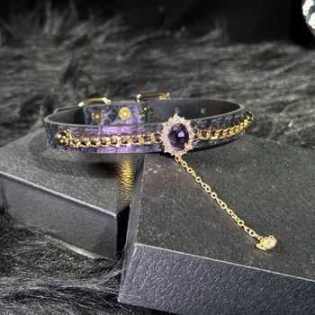Choker s uzorkom zmije, punk stil, svjež i sladak karakter, proljeće 2025, materijal: Drugo
