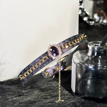 Choker s uzorkom zmije, punk stil, svjež i sladak karakter, proljeće 2025, materijal: Drugo