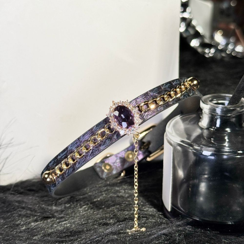 Choker s uzorkom zmije, punk stil, svjež i sladak karakter, proljeće 2025, materijal: Drugo