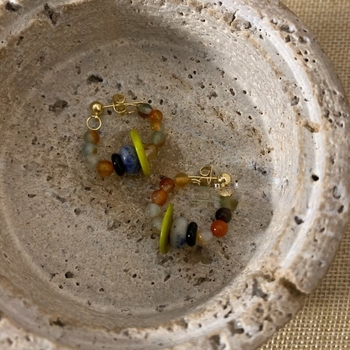 Cercei cu mărgele în stil retro geometric, bază din aliaj, electroplacare, știft din oțel inoxidabil, unisex